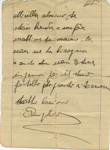 Lettera di Angelo Galligani alla famiglia_pag3