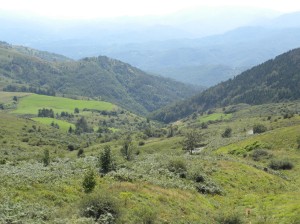 Panorama da Centocroci verso Varese Ligure (La Spezia)