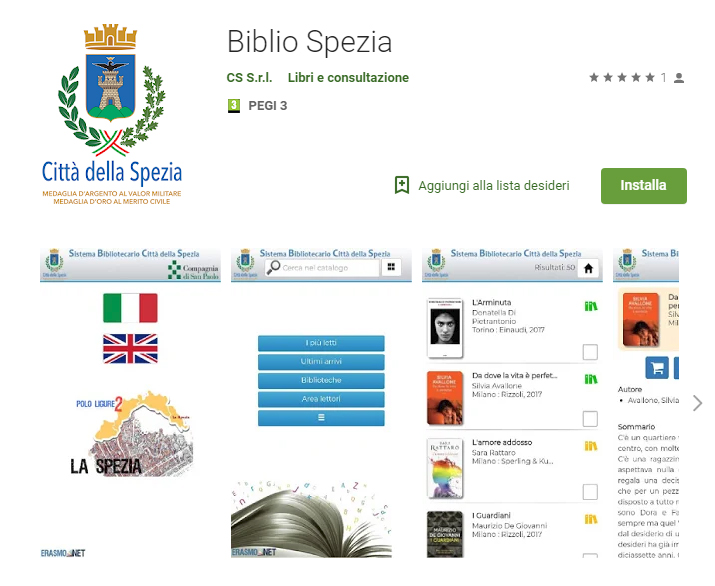 app Biblio Spezia