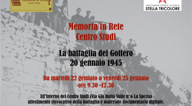 Locandina Battaglia del monte Gottero 20 gennaio 1945