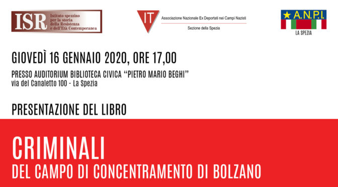 Libri: Criminali del campo di concentramento di Bolzano, edito da Raetia, 2019