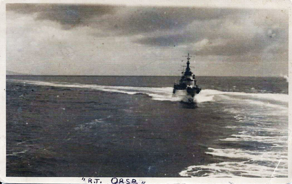 RT Orsa in navigazione 1940 (Archivio M. Martone)