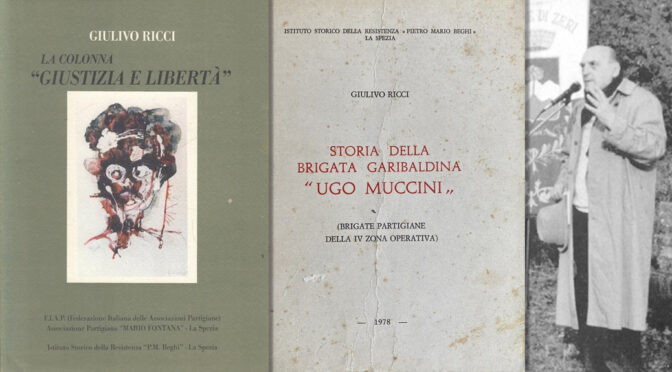 Codolo di Zeri 2002 Giulivo Ricci all'inaugurazione della lapide in ricordo della Resistenza